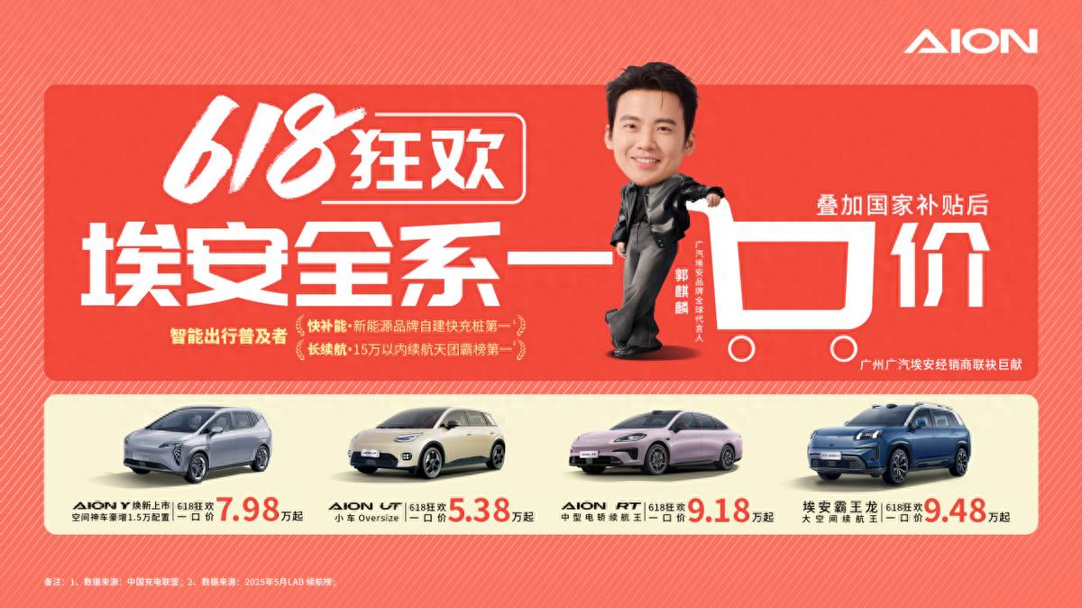 5萬(wàn)+開(kāi)走爆款純電！廣汽埃安618一口價(jià)來(lái)了